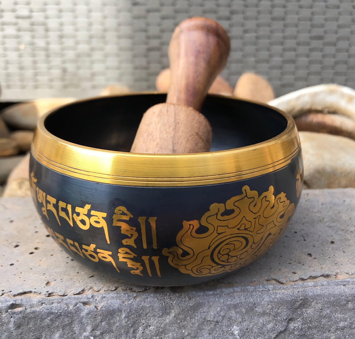 Tibetan Singing Bowl Healing Positive Energy Bell Etsy