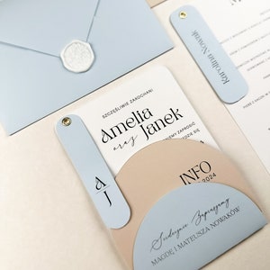 Eleganter Bogen Hochzeitseinladungs-Set mit anpassbaren Designs - Anspruchsvolle Hochzeitspapeterie (Musterset)