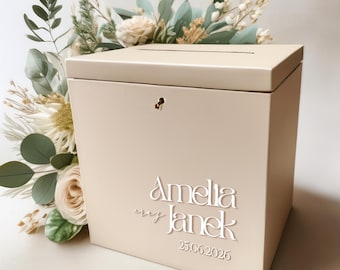 Hölzerne Hochzeitskartenbox - Handgefertigt mit einzigartigem Design für Ihren besonderen Tag