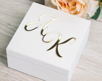 Chic ring box for wedding | elegant ceremony accessories | modern gift for bride and groom