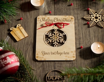 Rustic holiday card | unique christmas greetings | holiday wishes for loved ones | xmas gift for sister