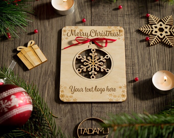 Rustic holiday card | unique christmas greetings | holiday wishes for loved ones | xmas gift for sister