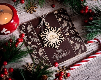 new year card | baby first christmas card | boho noel greeting | friendship gift | cool xmas gift for granddaughter