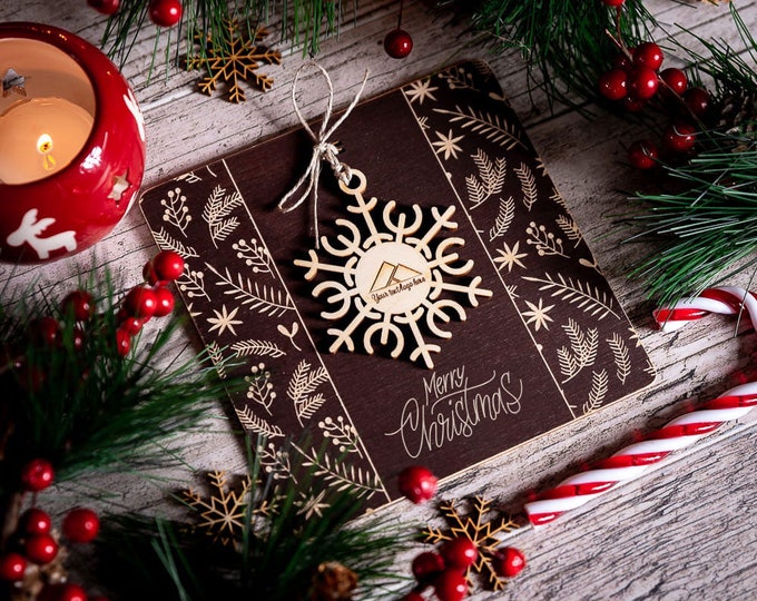 new year card | baby first christmas card | boho noel greeting | friendship gift | cool xmas gift for granddaughter