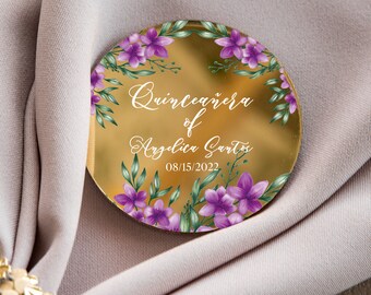 Floral personalized favor | unique Quinceañera favor | party Keepsake | thank you favors | Quinceañera favor | fairy wedding favors