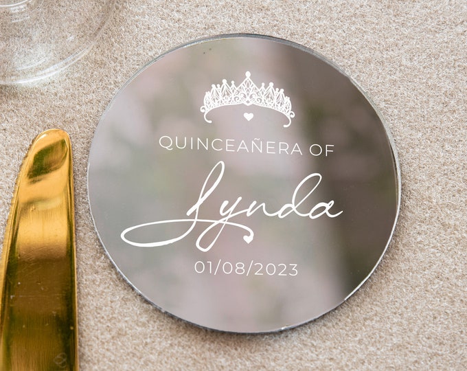 Modern personalized party favor | Quinceañera favor | personalized Keepsake | thank you favors | Quinceañera favor | fairy wedding favors