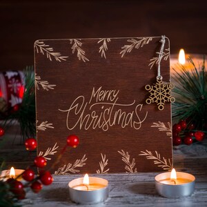Luxe kerstkaart | prachtig kerstcadeau | noel aandenken voor jongen en meisje | feestgroeten