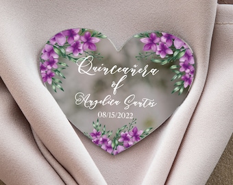 Floral personalized favor | unique Quinceañera favor | party Keepsake | thank you favors | Quinceañera favor | fairy wedding favors