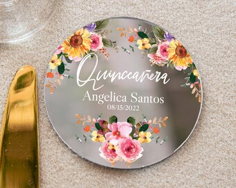 Botanical personalized favor | unique Quinceañera favor | party Keepsake | thank you favors | Quinceañera favor | fairy wedding favors
