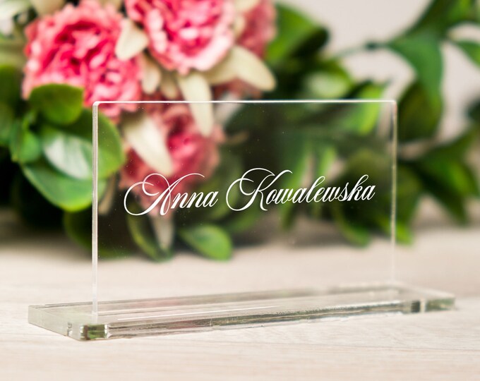 Wedding place cards | laser cut transparent place cards for wedding table |  laser cut  place card for wedding decoration