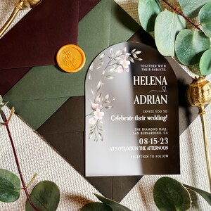 Save the date gewelfde huwelijksuitnodiging | eenvoudige kaart | moderne botanische uitnodiging | elegante bloemenbrief | zilveren feestuitnodigingen