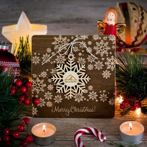 Retro feestelijke kaart | kerstgroeten | vakantiecadeau voor een vriend | winterwensen voor oma