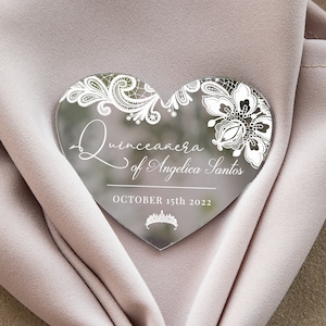 cadeau personnalisé | cadeau unique de Quinceañera | souvenir personnalisé | merci faveurs | faveur de Quinceañera | Cadeaux de mariage féeriques