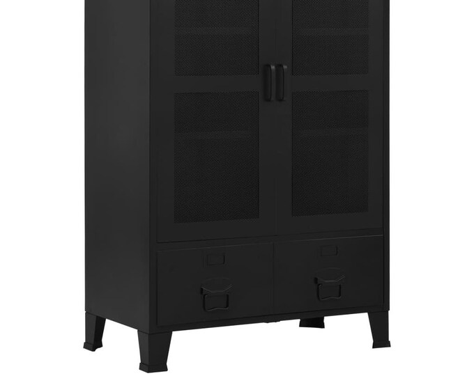 Industrial Black Metal Office Metal Filing Etsy