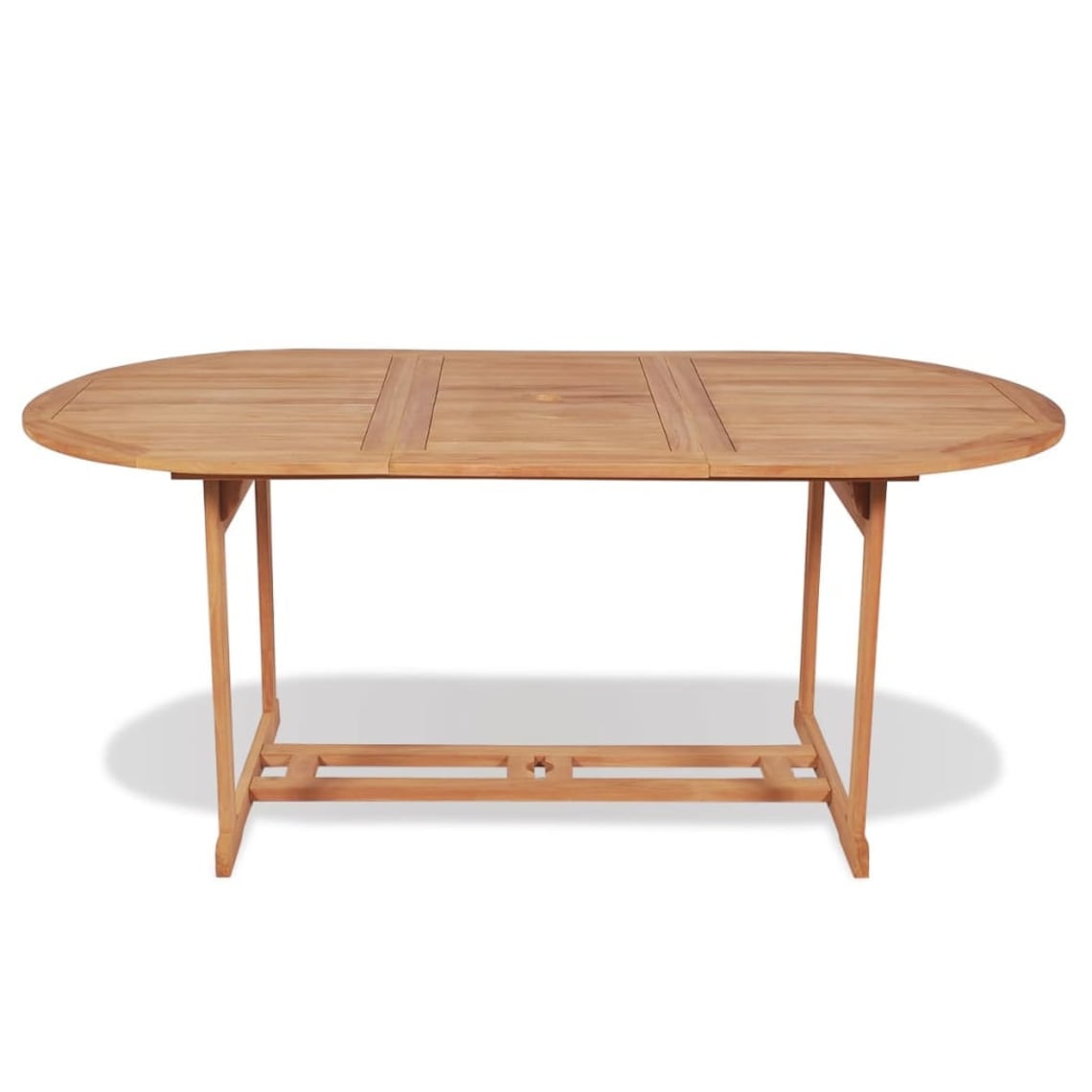 Oval Solid Teak Wood Garden Dining Table Patio Dining Table Etsy