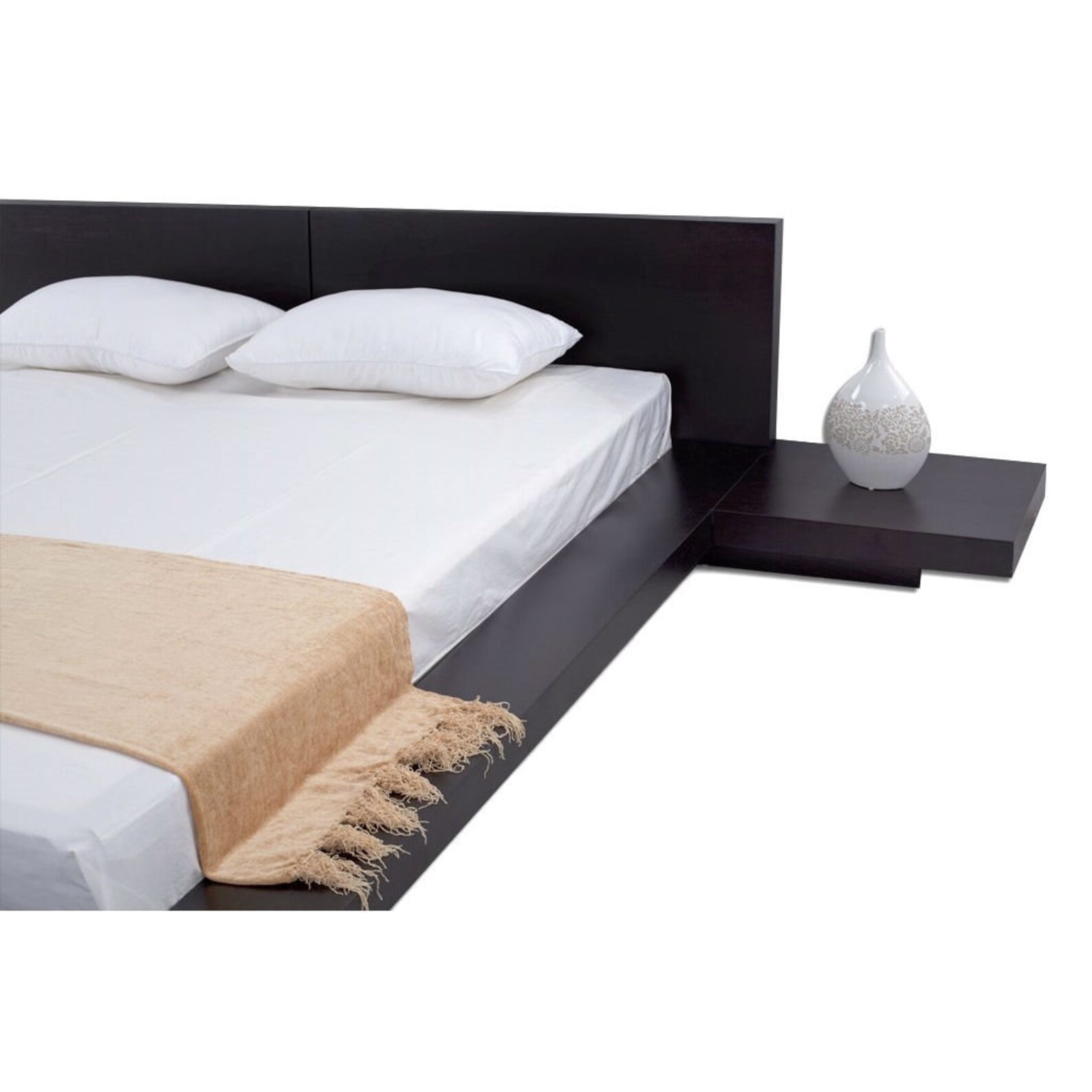 King Size Modern Japanese Style Platform Bed with Headboard Etsy