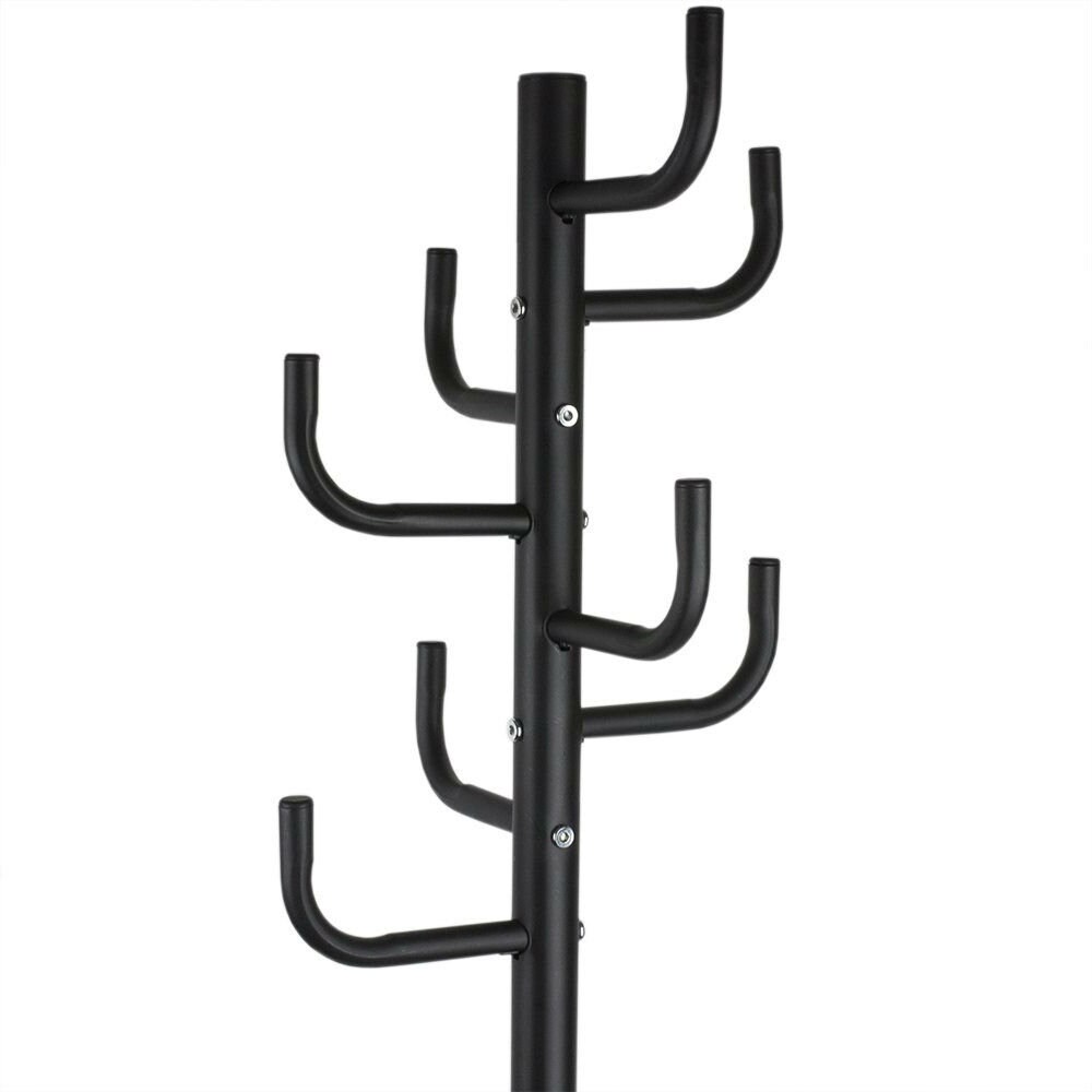 Black Metal Coat Rack Entry Hall Standing Coat Rack Tree Hat Etsy
