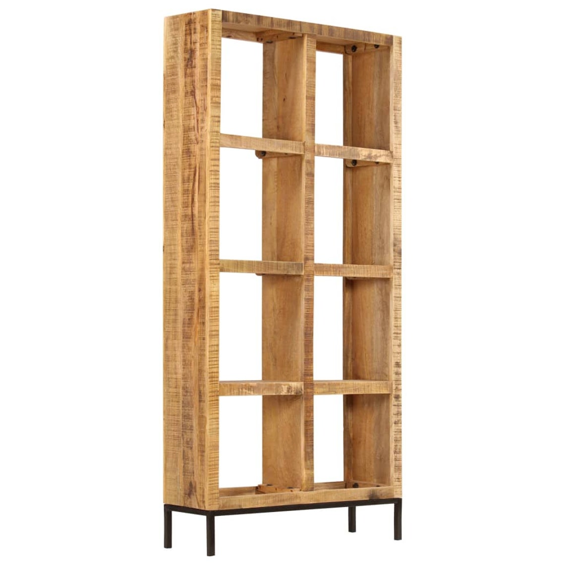 Farmhouse Solid Mango Wood Bookcase Rustic Bookshelf with Etsy
