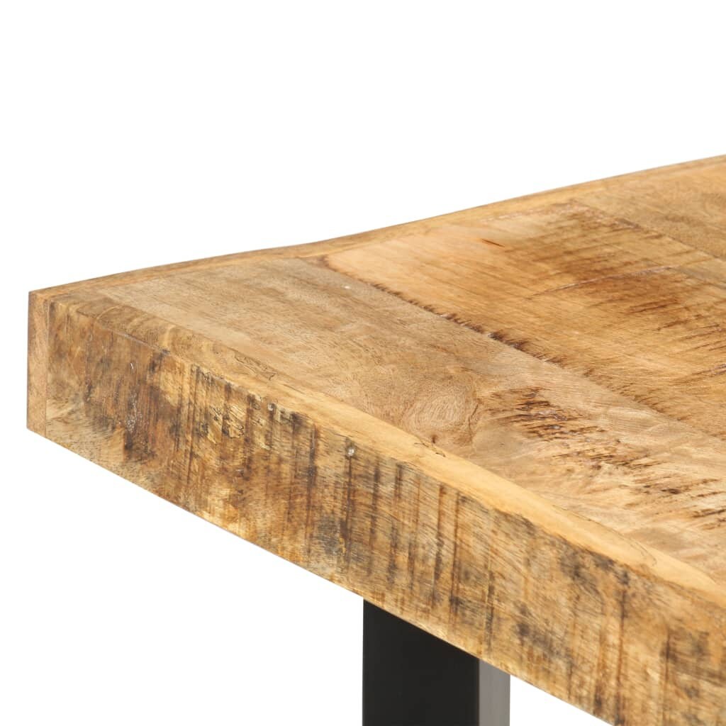 Rustic Solid Mango Wood Bar Table Industrial Counter Height Etsy