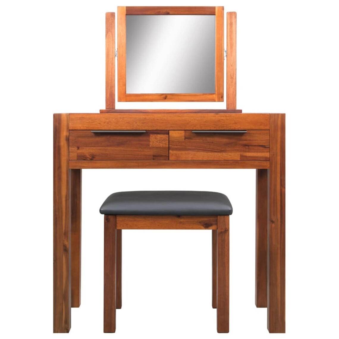 Modern Solid Acacia Wood Dressing Table Vanity Table with Etsy