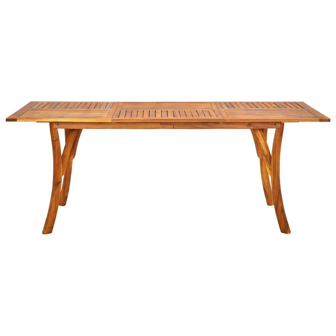 Solid Acacia Wood Patio Table Garden Dining Table Etsy