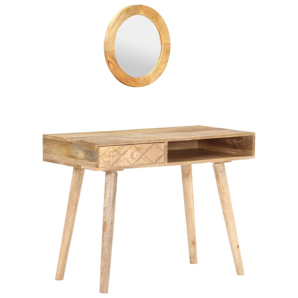 Rustic Solid Mango Wood Dressing Table Vanity Table with Etsy