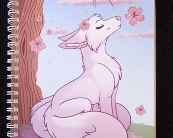 Cherry Blossom Fox Reusable Sticker Book