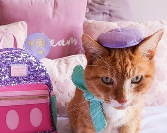 Lilac Beret Pet Hat