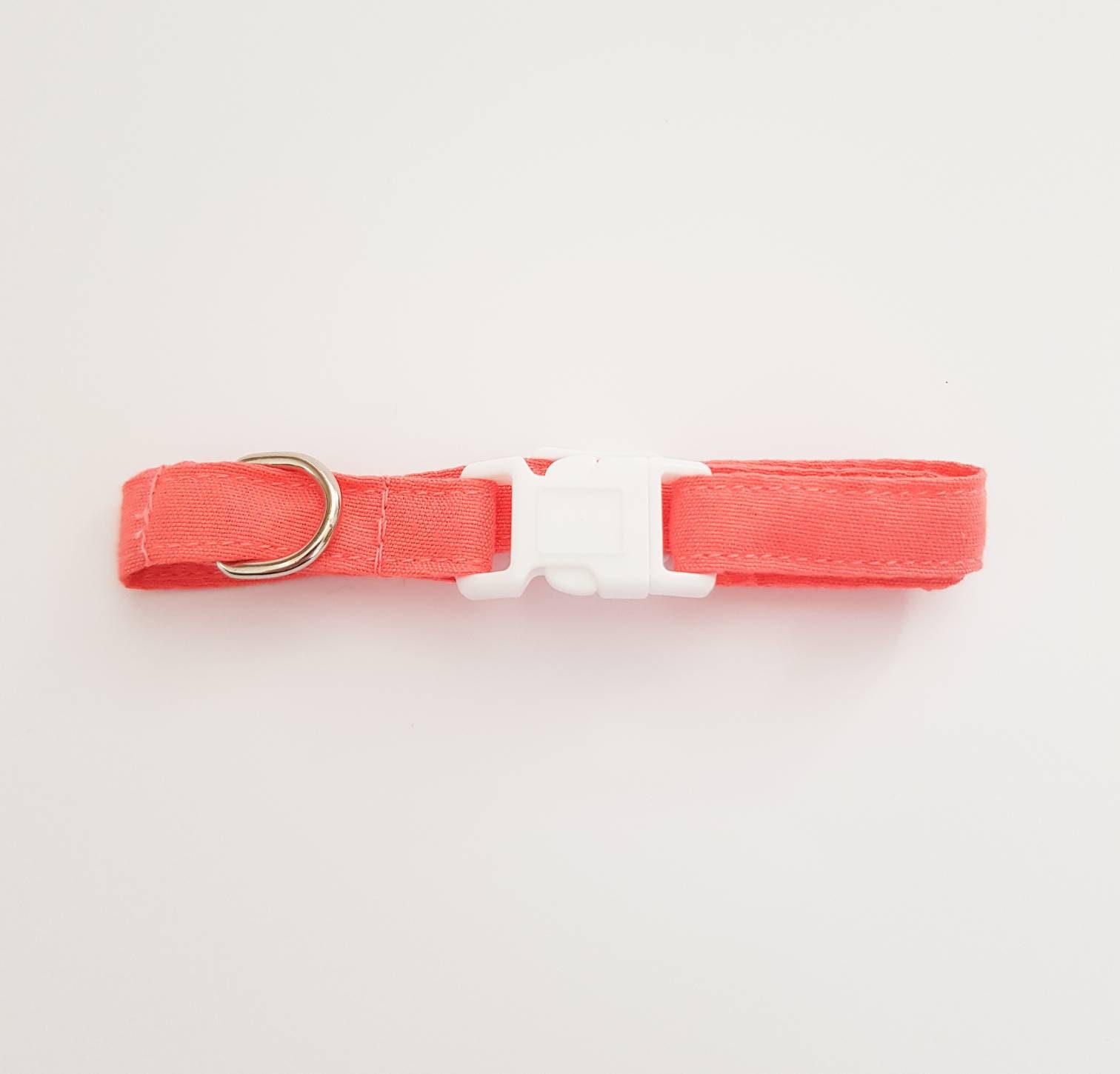 Coral Pink Quick Release Breakaway Cat Collar Etsy