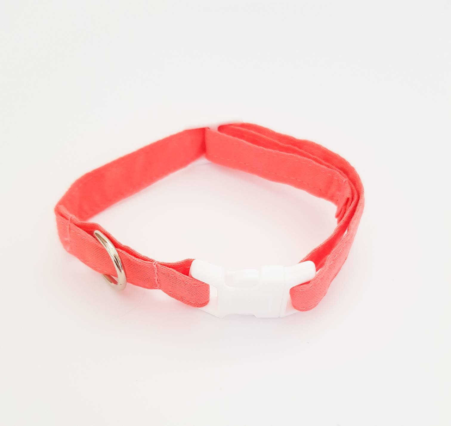 Coral Pink Quick Release Breakaway Cat Collar Etsy Australia