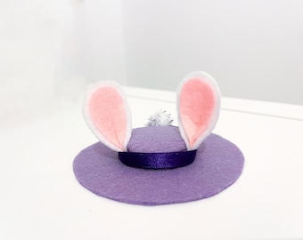 Pet Spring Rabbit Easter Bonnet Purple