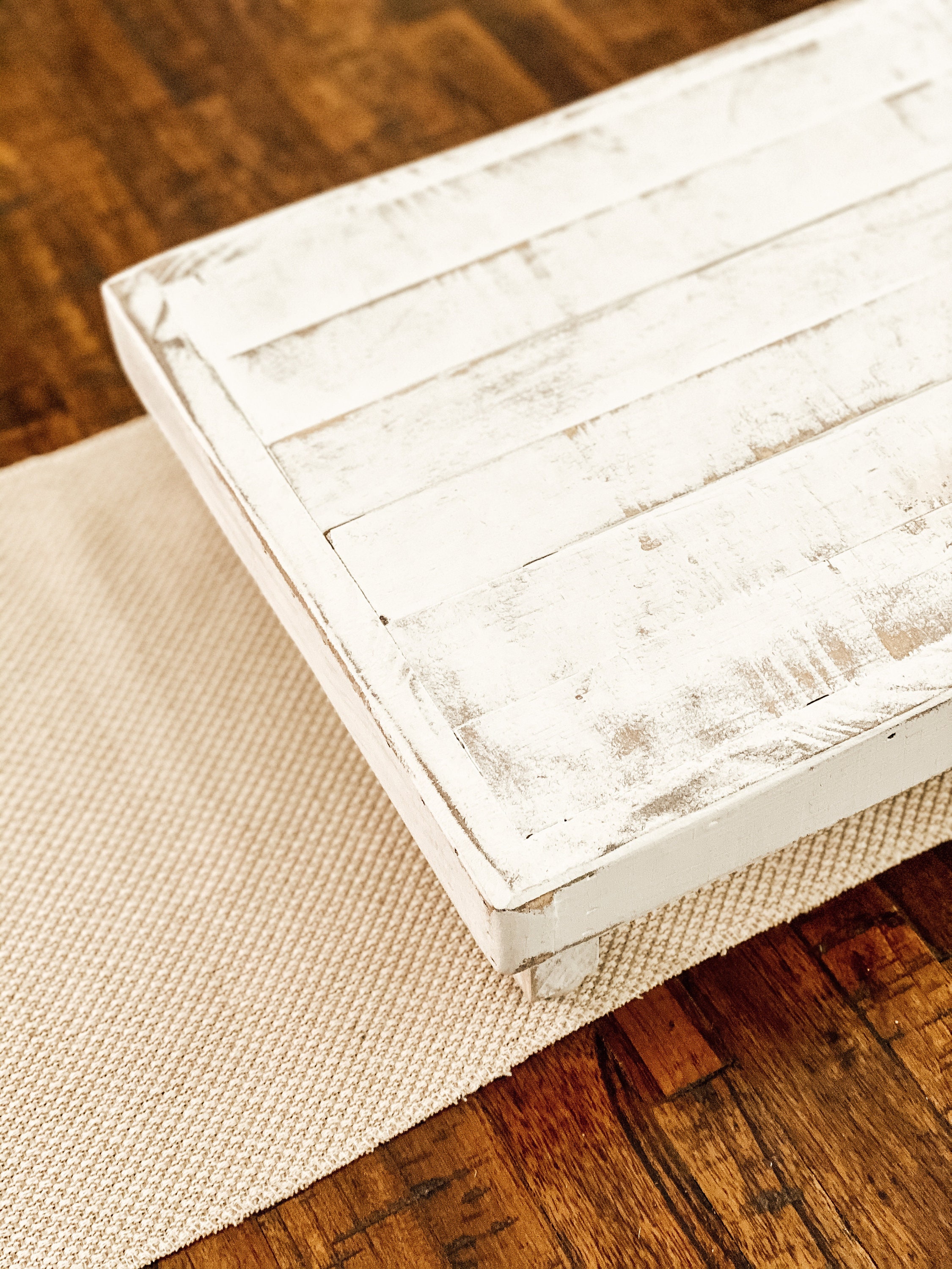 White Rustic Wooden Riser - Etsy