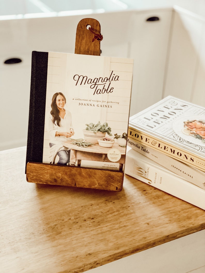 Rustic Wooden Cookbook/Tablet Holder image 4