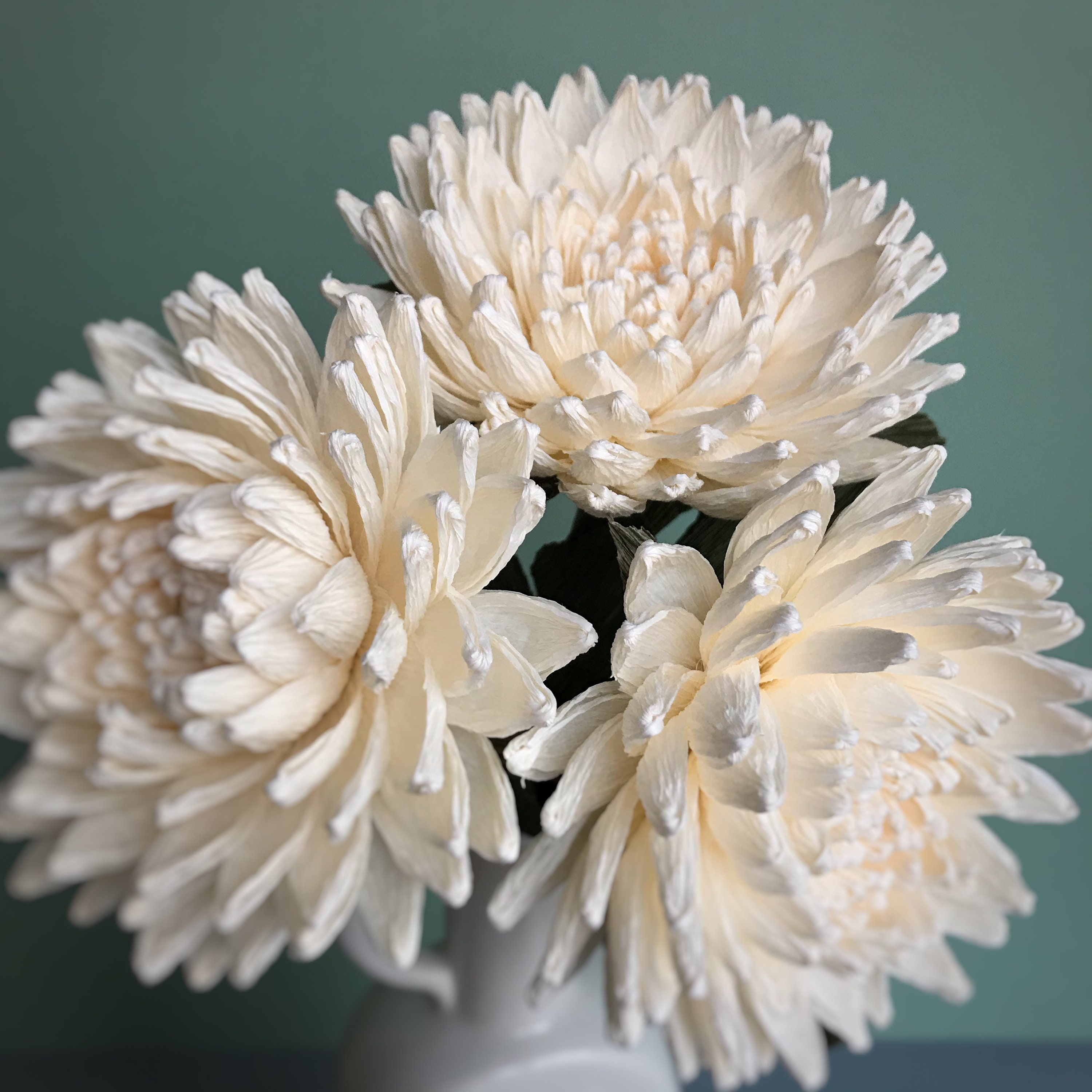 Crepe Paper Chrysanthemum PDF Tutorial Easy Flower Tutorial Etsy