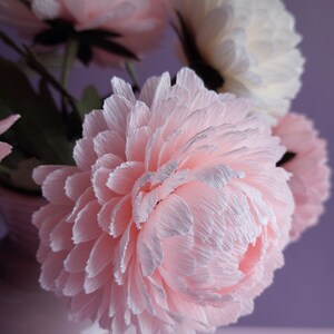 Crepe paper chrysanthemum,PDF flower tutorial, Digital template, Crepe paper flowers, Easy tutorial flower, Printable template, Mum flower image 2