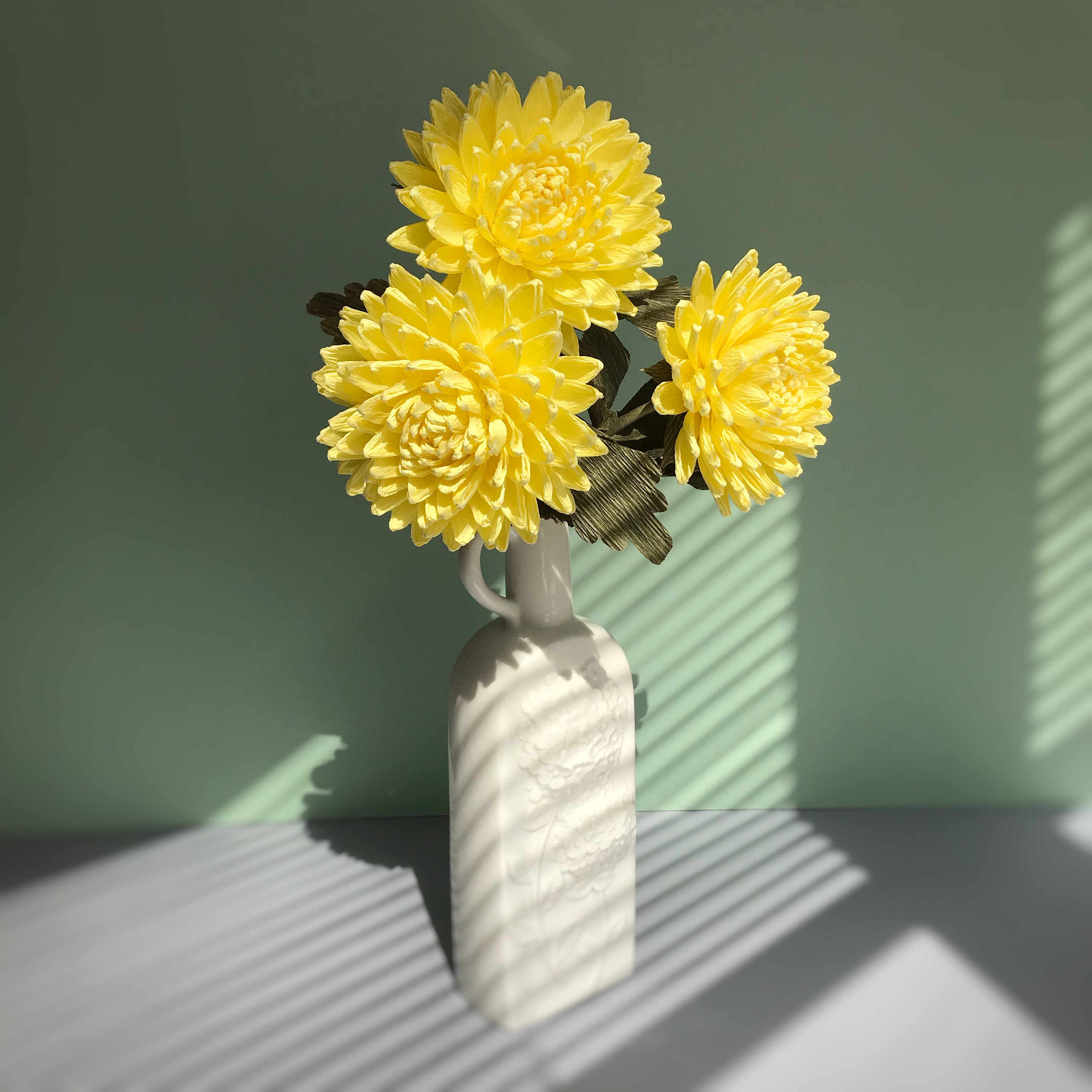 Crepe Paper Chrysanthemum PDF Tutorial Easy Flower Tutorial Etsy