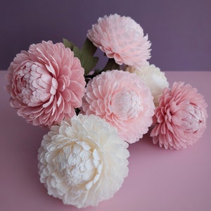Crepe paper chrysanthemum,PDF flower tutorial, Digital template, Crepe paper flowers, Easy tutorial flower, Printable template, Mum flower image 5