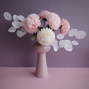 Crepe paper chrysanthemum,PDF flower tutorial, Digital template, Crepe paper flowers, Easy tutorial flower, Printable template, Mum flower image 9