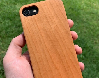 Wooden Phone Case - REAL solid wood - iPhone 6s, 6, 7, 8, 6S+, 6+, 7+ 8+,  x, xr, xs max, 11 pro max, iPhone 12 Pro Max Wireless Charger