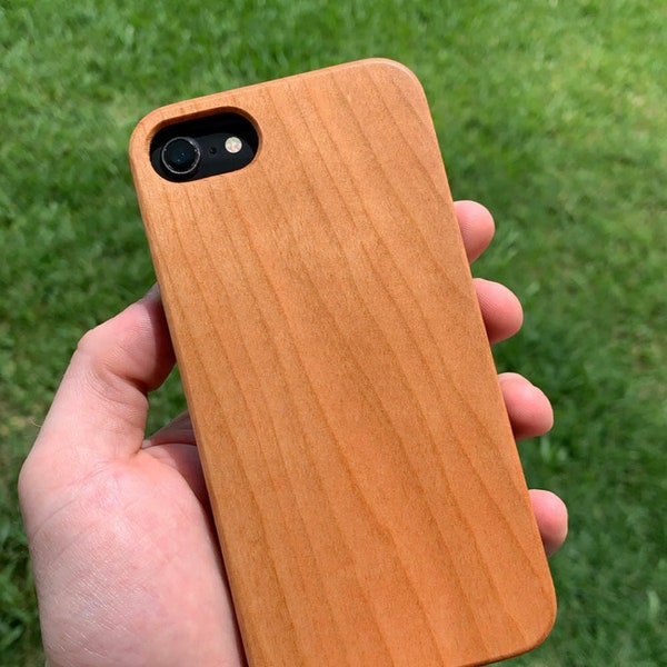 Wooden Phone Case - REAL solid wood - iPhone 6s, 6, 7, 8, 6S+, 6+, 7+ 8+,  x, xr, xs max, 11 pro max, iPhone 12 Pro Max Wireless Charger