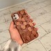 Wooden Engraved Phone Case - Hawaiian Flower and Plants Phone Case - Nature Pattern Print on Phone Case for iPhone 6 7 8 x XS XR Max 11 12 