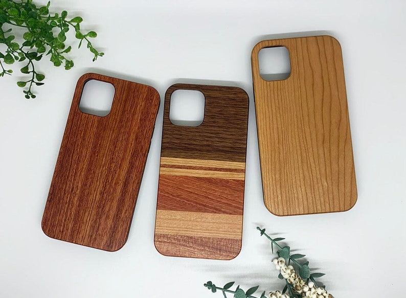 Ships today Wooden Phone Case REAL solid wood iPhone 6s, 6, 7, 8, 6S, 6, 7 8, x, xr, xs max, 11 pro max, iPhone 12 Pro afbeelding 1