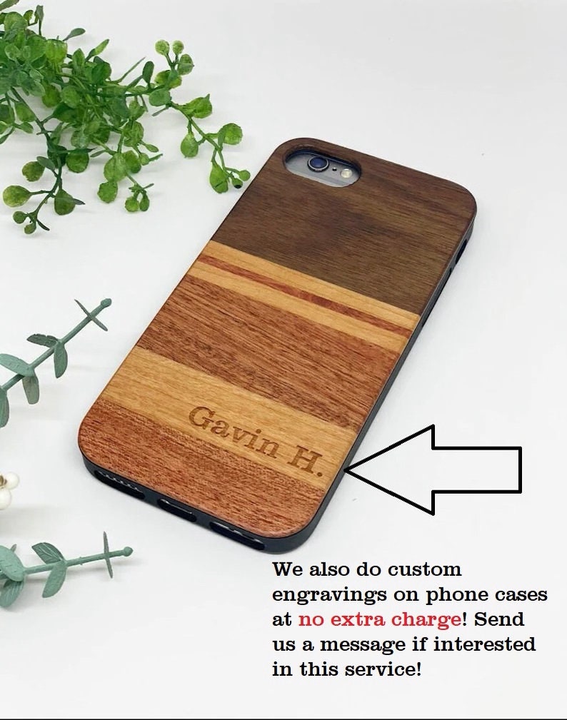 Ships today Wooden Phone Case REAL solid wood iPhone 6s, 6, 7, 8, 6S, 6, 7 8, x, xr, xs max, 11 pro max, iPhone 12 Pro Bild 4