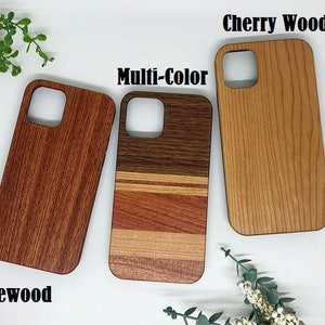 Ships today Wooden Phone Case REAL solid wood iPhone 6s, 6, 7, 8, 6S, 6, 7 8, x, xr, xs max, 11 pro max, iPhone 12 Pro Bild 2