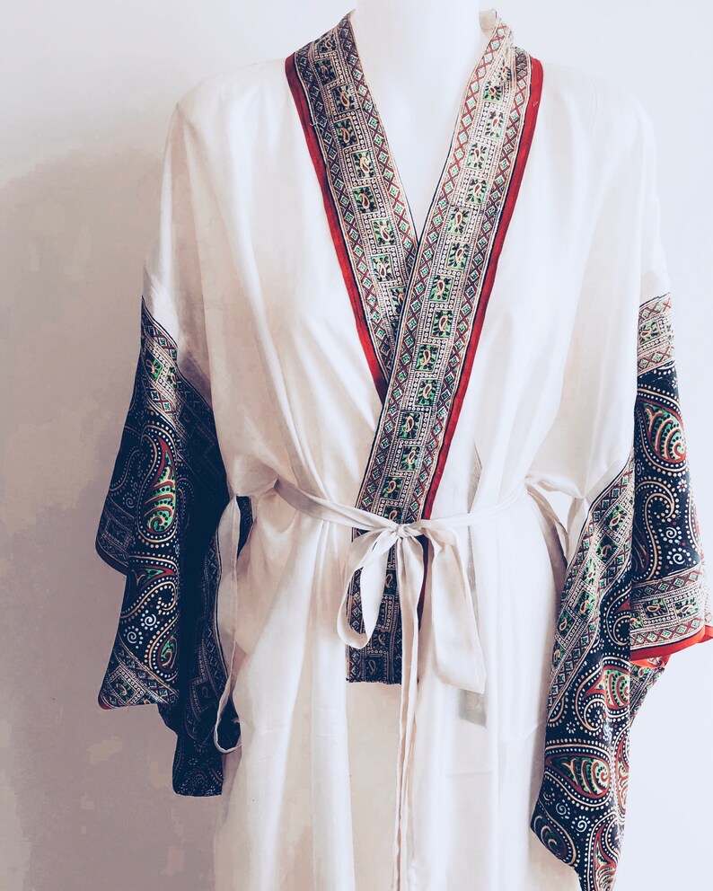 Greek Goddess Silk Kimono Etsy
