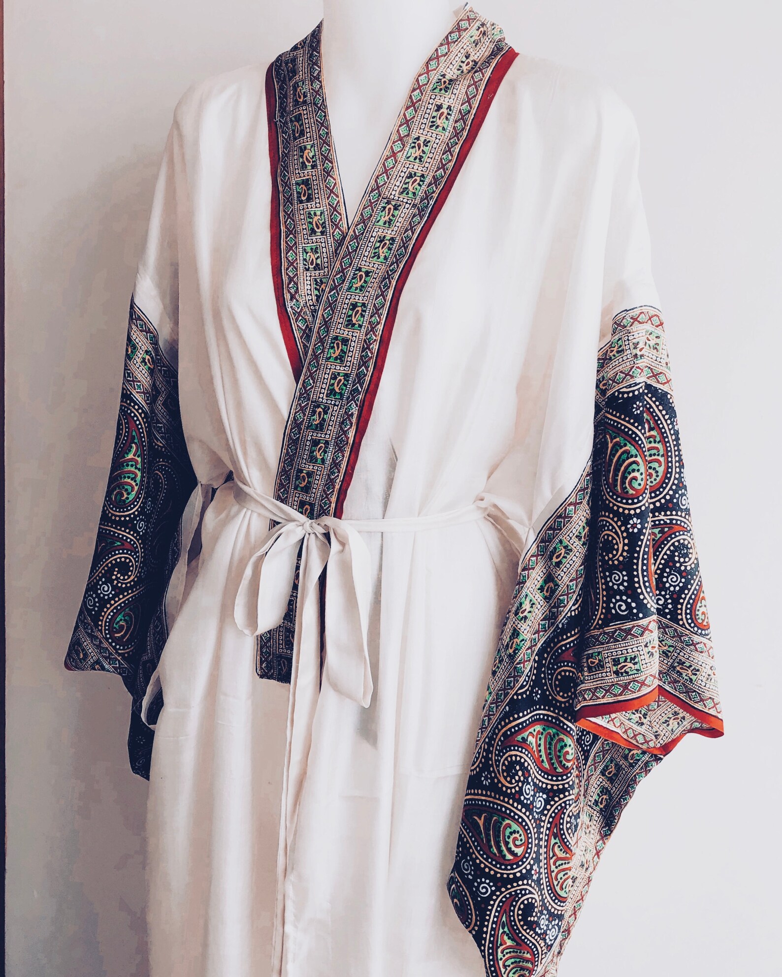 Greek Goddess Silk Kimono Etsy