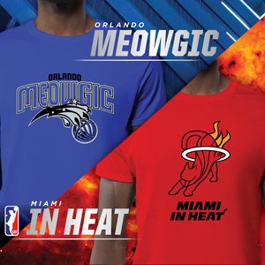 Orlando Meowgic vs Miami In Heat Cat Basketball Playoff Shirts