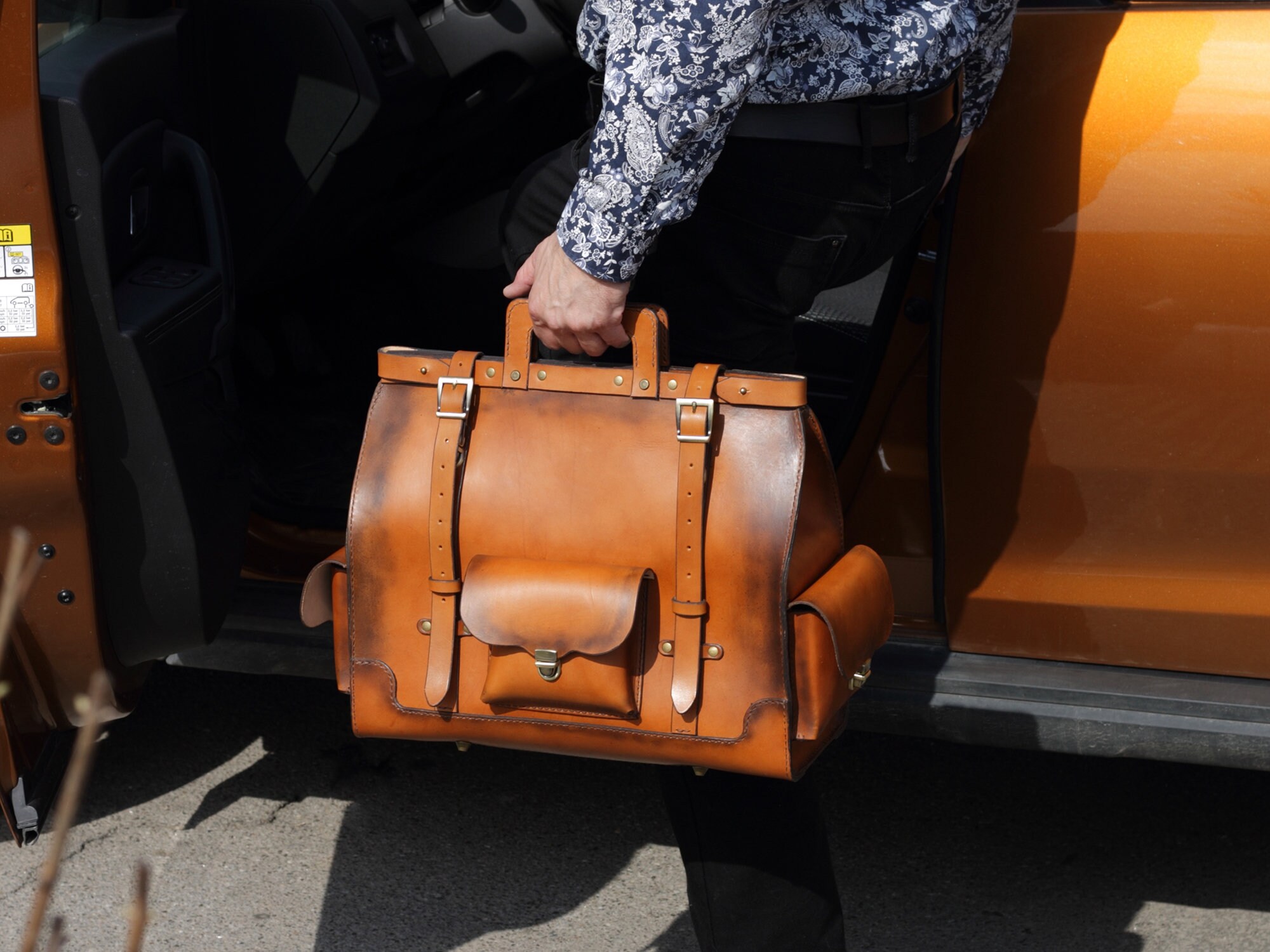 Handmade Leather Travel Bag Personalized Bag Hand Luggage Etsy