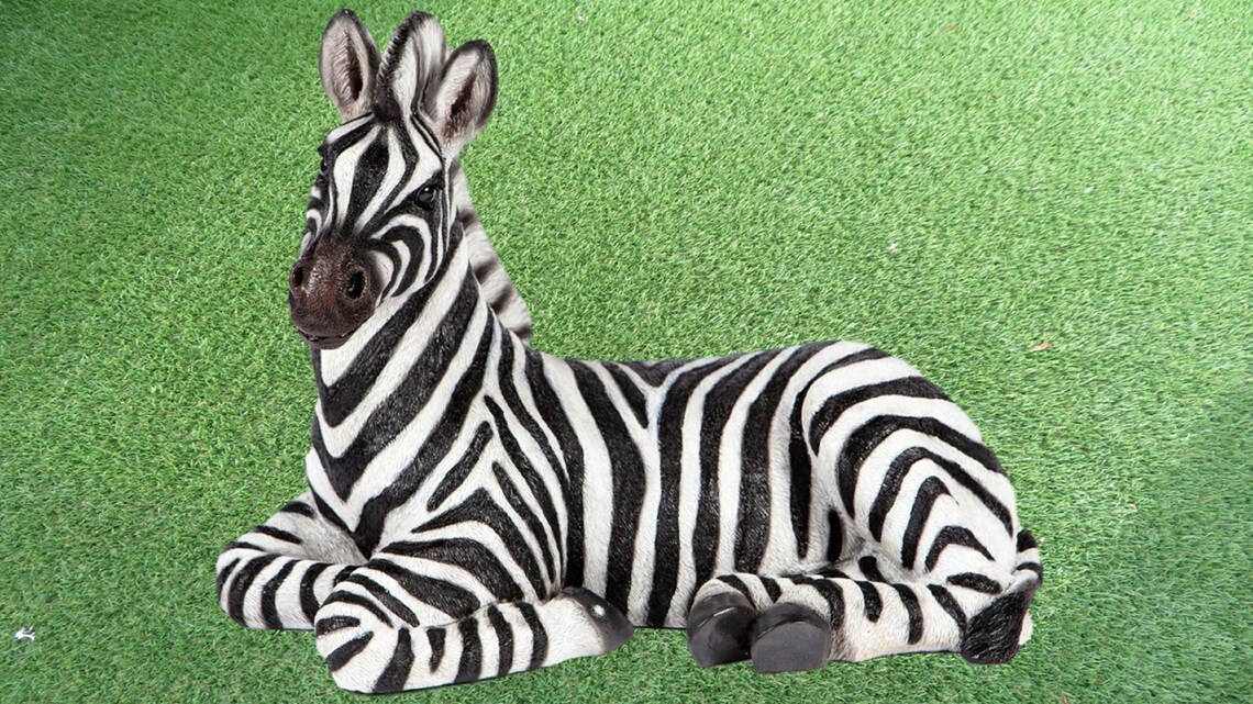 Zebra Garden Ornament Home Décor Figurine Statue Indoor Or Etsy
