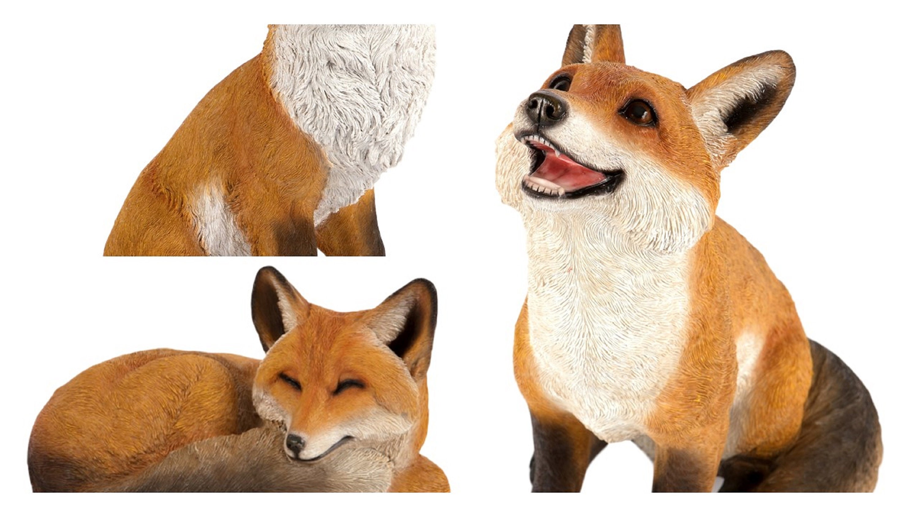 Fox Garden Ornament Home Decor Lifelike Figurine Statue Etsy